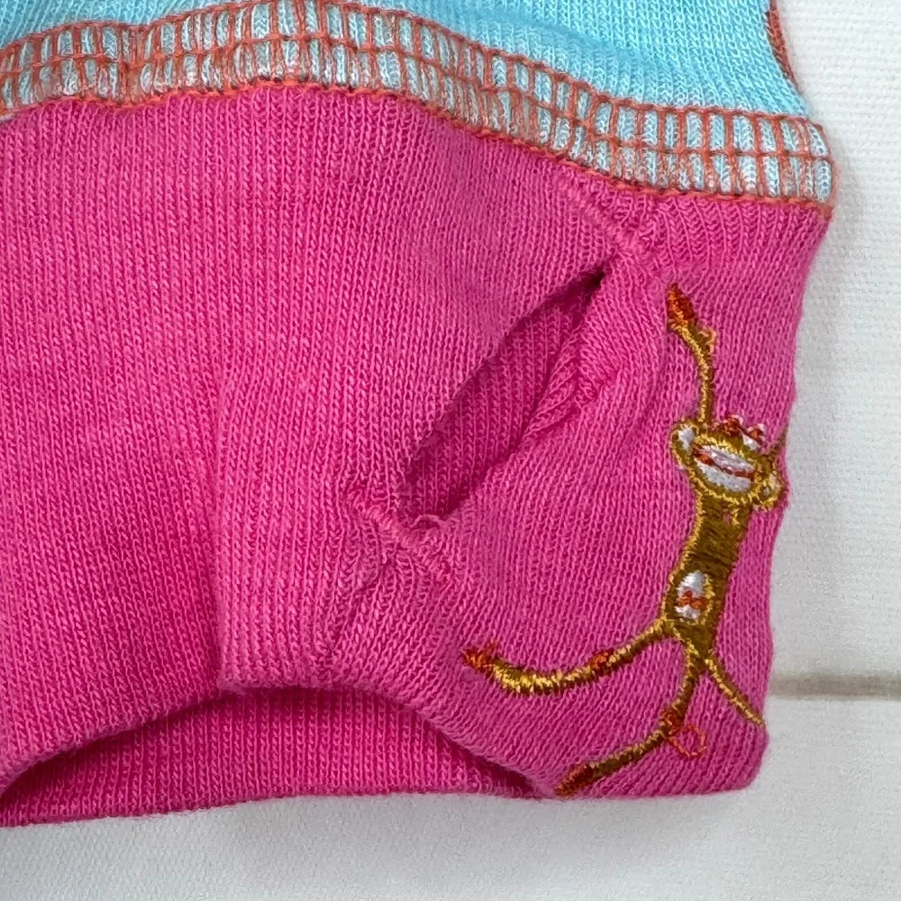 Munki Munki Perfect Pajamas Toddlers Blue Pink Food Pizza One Piece LS 2T